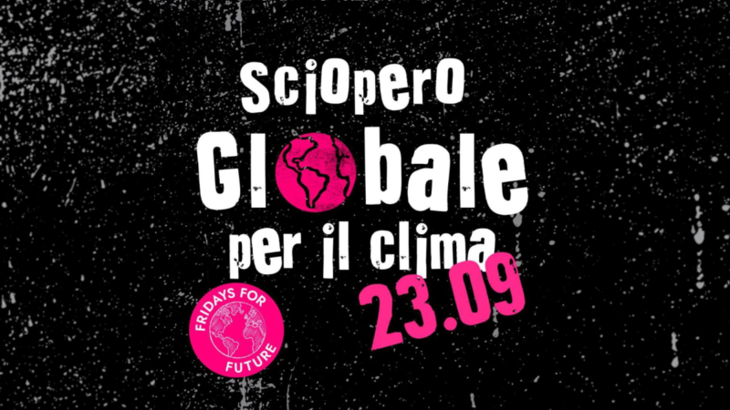 La Rete Italiana Pace e Disarmo aderisce allo Sciopero Globale per il Clima