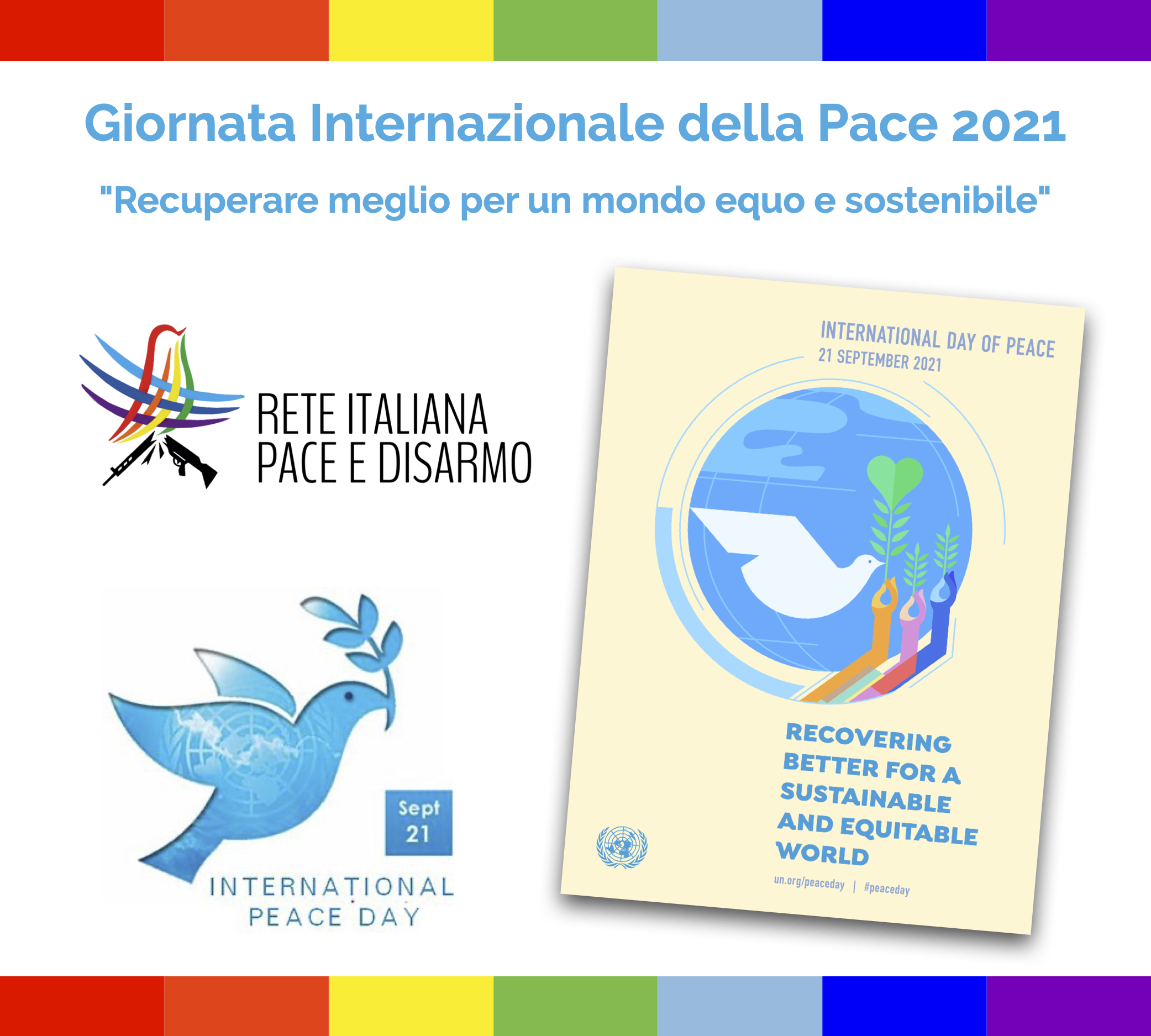 #PeaceDay 2021: Rete Pace Disarmo turns one year old by strengthening its work for a nonviolent society