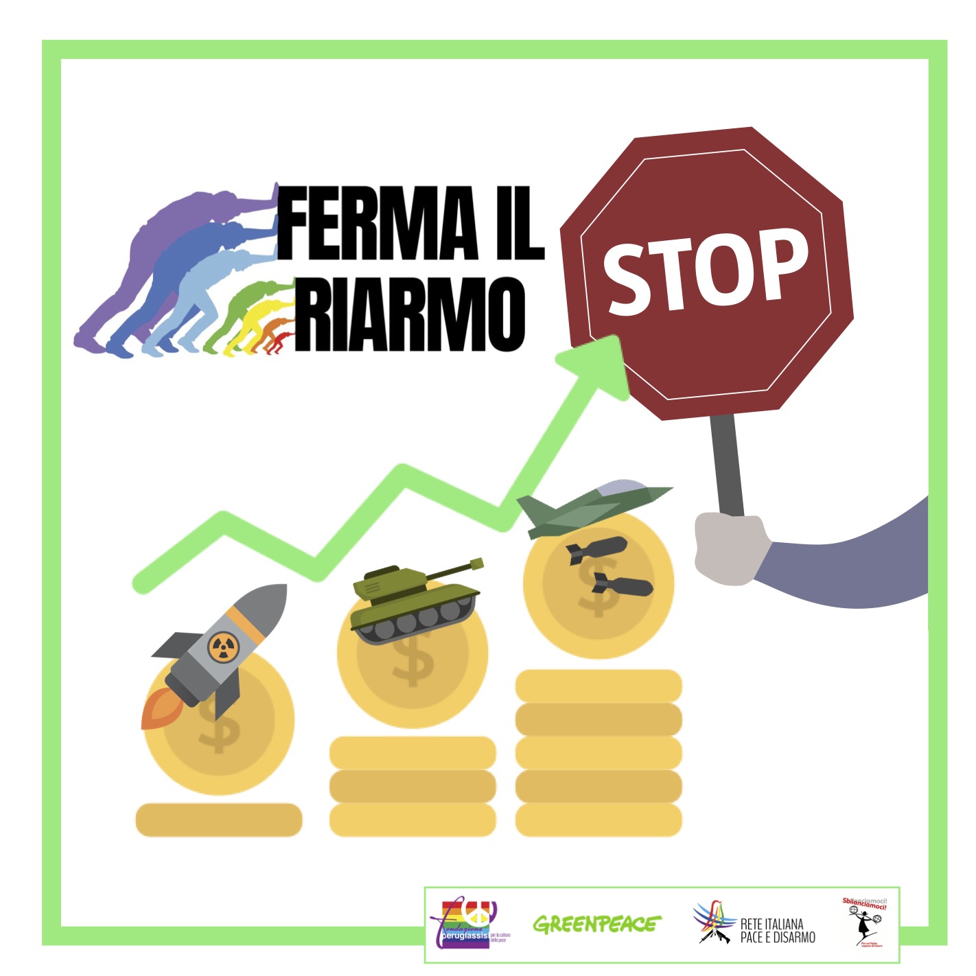 “Ferma il riarmo!”, lanciata la nuova mobilitazione contro le spese militari