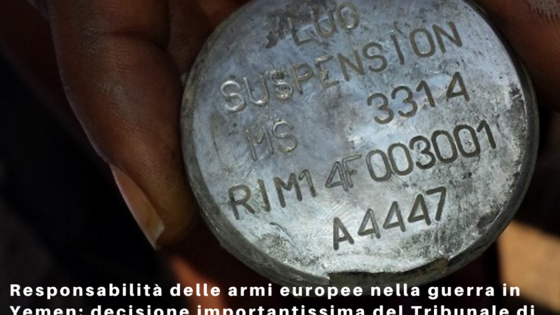 GIP di Roma respinge archiviazione: l’indagine su RWM Italia e UAMA deve continuare