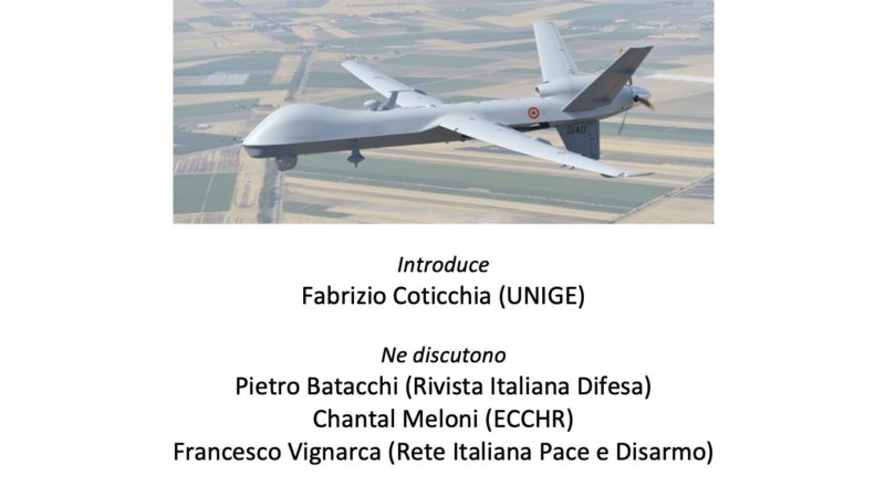 Droni armati? Il caso italiano