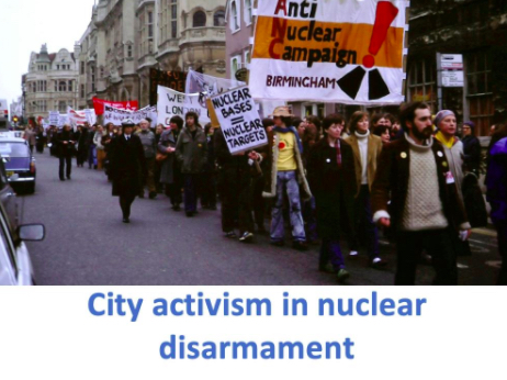City activism in nuclear disarmament
