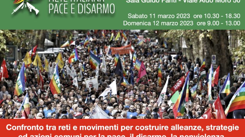 Assemblea 2023 della Rete Italiana Pace e Disarmo: continuano le campagne e il lavoro collettivo per la Pace