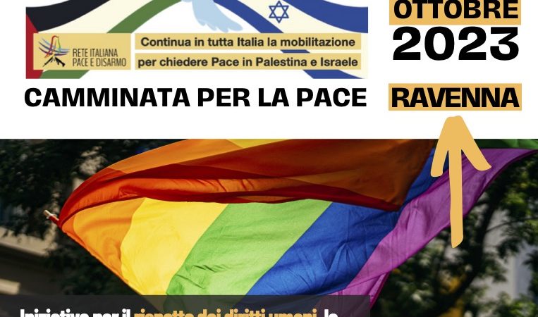 Camminata per la pace contro la violenza tra Palestina e Israele, a Ravenna