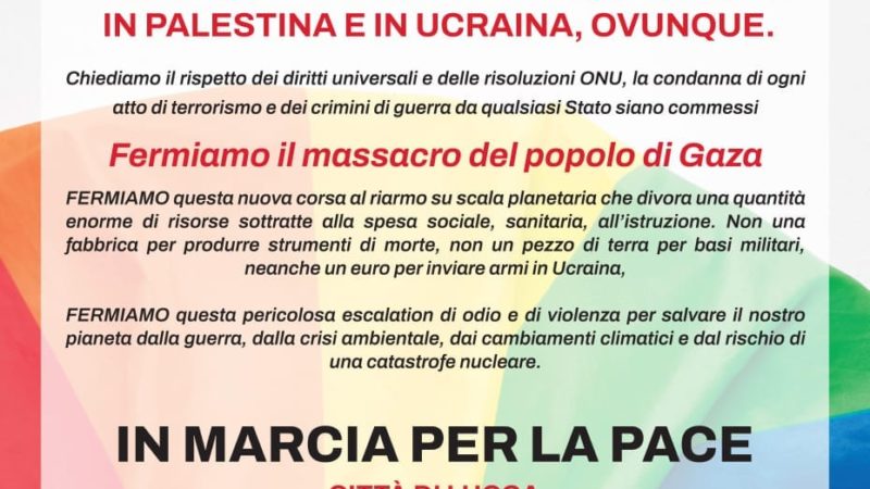 In marcia per la Pace, a Lucca