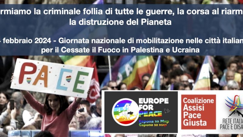 Manifestazione per il Cessate il Fuoco a Reggio Calabria