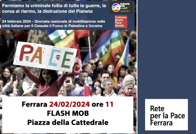 Flashmob per la Pace a Ferrara