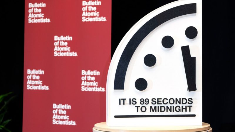 Orologio dell’Apocalisse, 89 secondi alla mezzanotte. Mai così vicini alla fine del mondo. Italia Ripensaci: “Si riparta dal Trattato sulla proibizione delle armi nucleari”